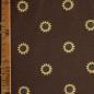 Preview: Baumwolljersey Sonnenblumen auf braun